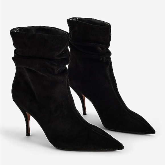 Express Shoes - NWT Express black suede ankle boots in box